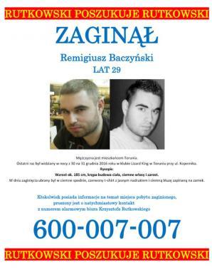 Dziś uroczystości pogrzebowe Magdaleny Żuk w Bogatyni. Uczestniczą w niej ludzie Krzysztofa Rutkowskiego, którzy w środę wezmą udział w poszukiwaniach Remigiusza Baczyńskiego w Toruniu
