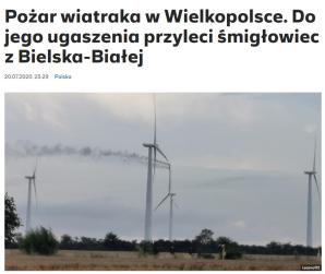 [VIDEO] Co stuka wewnątrz nie uruchomionego jeszcze wiatraka k. Ostrowa Wlkp.? Czy po 3 pożarach wiatraków w Wielkopolsce straż pożarna zaakceptuje inwestycję, która nie spełnia wymogów odległościowych od najbliższych zabudowań?