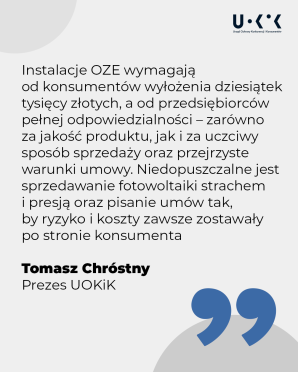 [VIDEO] Czysta energia i brudne praktyki. Prezes UOKiK nałożył ponad 7 mln zł kar na firmy z branży OZE