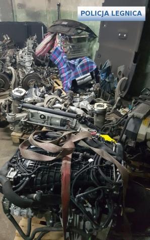 [VIDEO] Policjanci ujawnili “dziuplę” z pojazdem i częściami pochodzącymi z kradzieży na terenie Niemiec