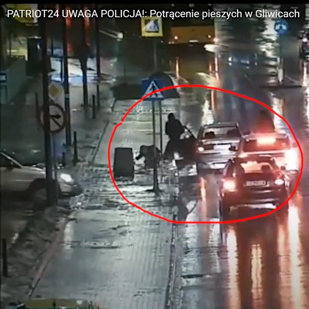 [VIDEO] Potrącenie pieszych w Gliwicach
