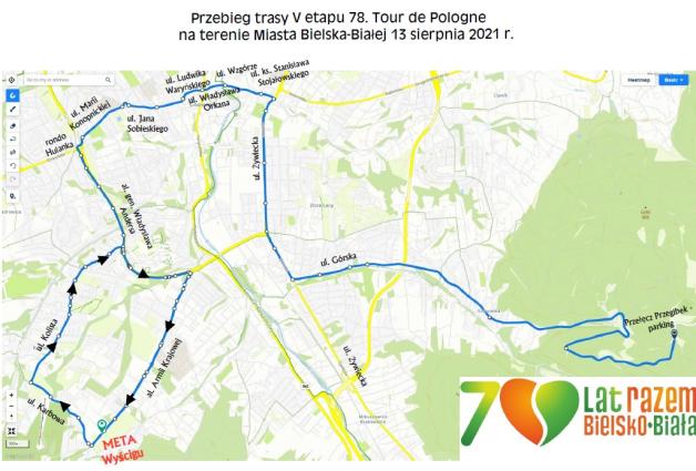 Dziś 78 TOUR DE POLOGNE wjeżdża na Śląsk. Utrudnienia w Bielsku-Białej