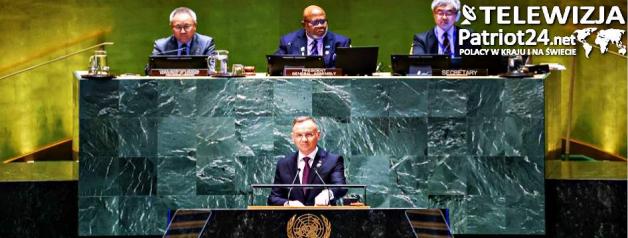 [VIDEO] Wystąpienie Prezydenta RP podczas sesji ONZ: „Budowanie globalnej odporności i promowanie zrównoważonego rozwoju poprzez powiązania infrastrukturalne„