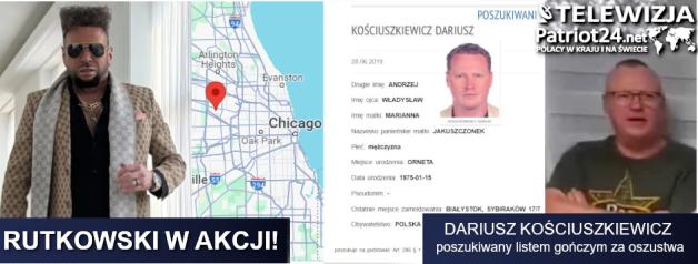 [VIDEO] Krzysztof Rutkowski wskazał polskiej i amerykańskiej policji oraz FBI gdzie w USA ukrywa się poszukiwany  listem gończym oszust Dariusz Kościuszkiewicz